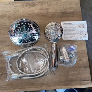 Hydroluxe 30-Setting Ultra-Luxury 3-Way 6inch Rainfall Shower Head Combo.